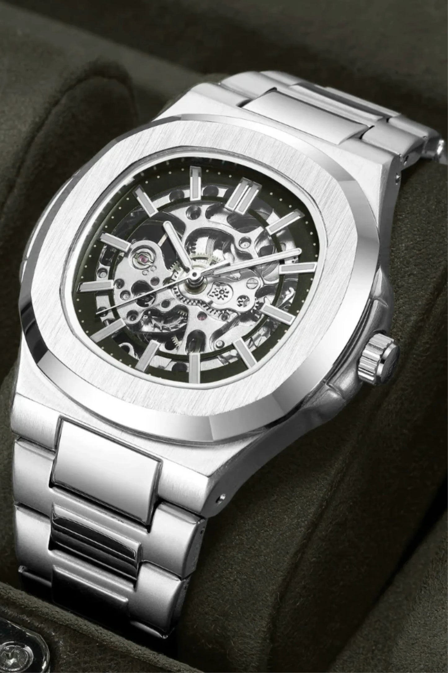 VL. Skeleton Automatic Steel Black - VALORE