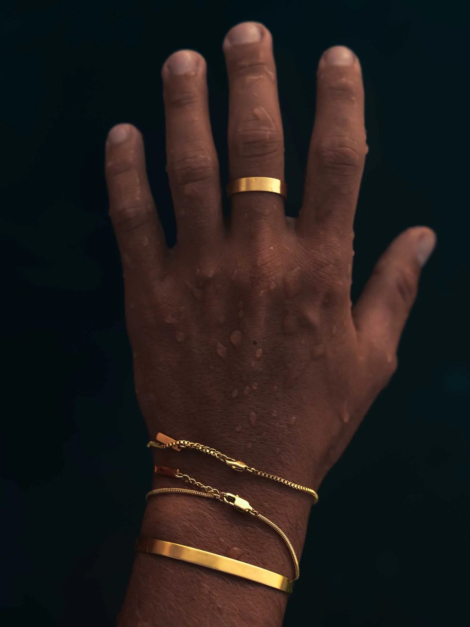 VL. Adjustable Gold Snake Bracelet - VALORE